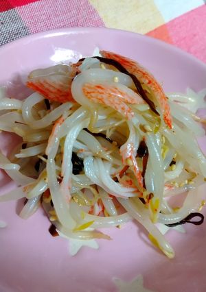 もやしとサラダフレークの塩昆布ナムル-レシピのメイン写真