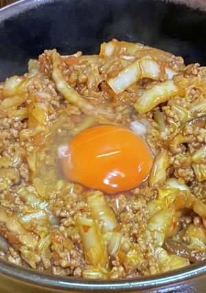 白菜入り旨辛肉味噌うどん-レシピのメイン写真