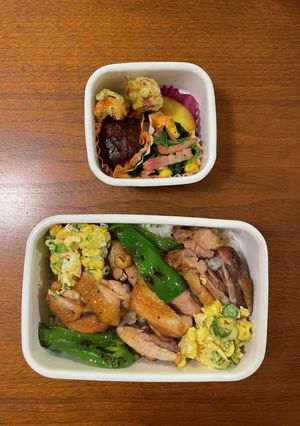 中学生野球弁当26｜鶏の照り焼き丼-レシピのメイン写真