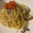 明太クリームパスタ