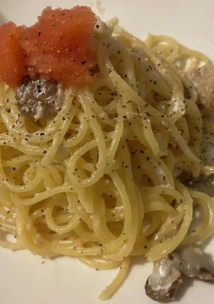 明太クリームパスタ-レシピのメイン写真