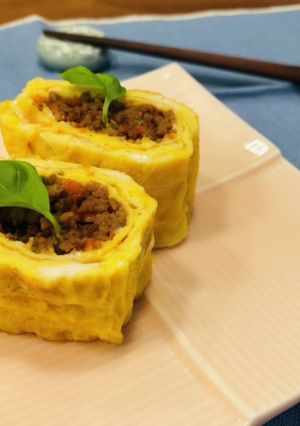 そぼろリメイク＊卵焼き-レシピのメイン写真