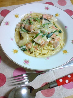 生クリーム不要!旨サーモンクリームパスタ-レシピのメイン写真
