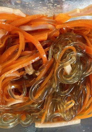 春雨にんじん麺つゆ和え　作り置き-レシピのメイン写真