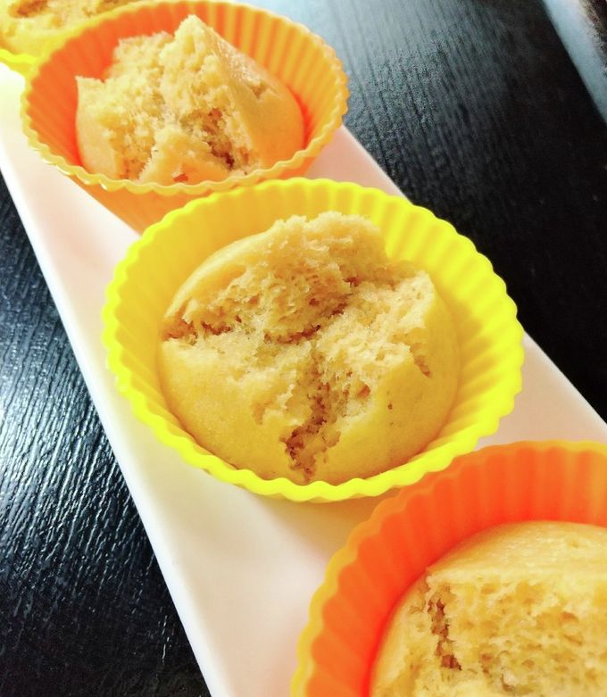 おやつに簡単！卵なし☆Hm黒糖蒸しパン by ほっこり～の