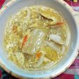 鍋の残りカレーうどん風片栗無しで。