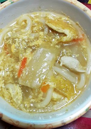 鍋の残りカレーうどん風片栗無しで。-レシピのメイン写真