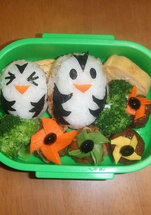 キャラ弁　すずめと風車-レシピのメイン写真