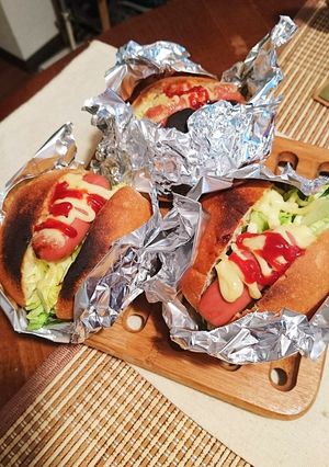 挟んで焼くだけ！キャベツウィンナーロール-レシピのメイン写真