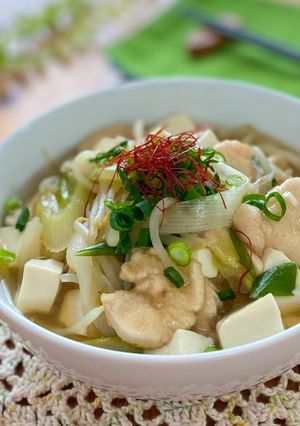【鶏むね1枚で】もやしと豆腐のとろみ煮-レシピのメイン写真