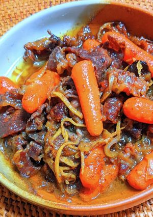 牛肉と人参の甘辛煮-レシピのメイン写真