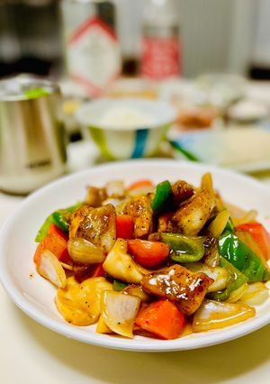 カジキと野菜の黒酢あん-レシピのメイン写真