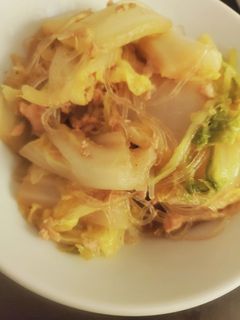 白菜とツナと春雨の煮物-レシピのメイン写真
