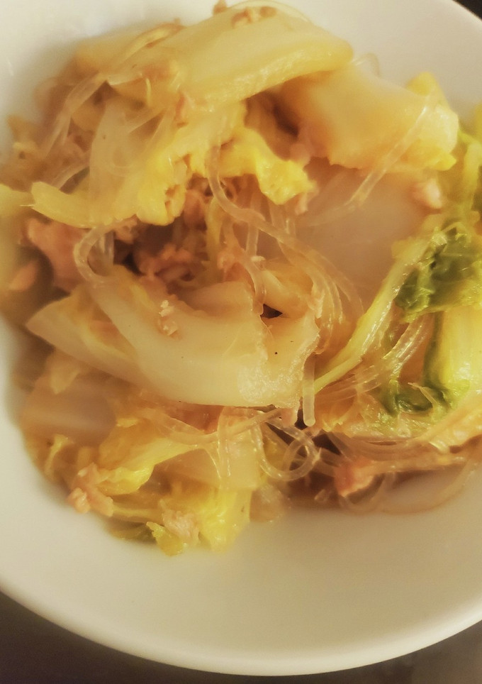 白菜とツナと春雨の煮物-レシピのメイン写真