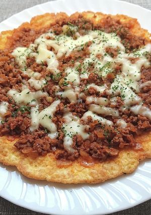 オートミールでミートソースまるいオムレツ-レシピのメイン写真