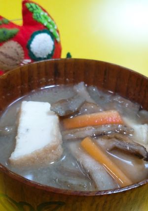 干しずいきのみそ汁-レシピのメイン写真
