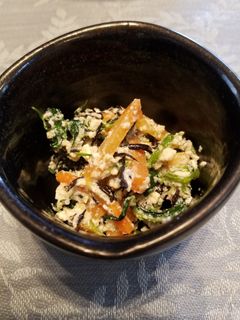 簡単!ほうれん草とひじきの白和え-レシピのメイン写真