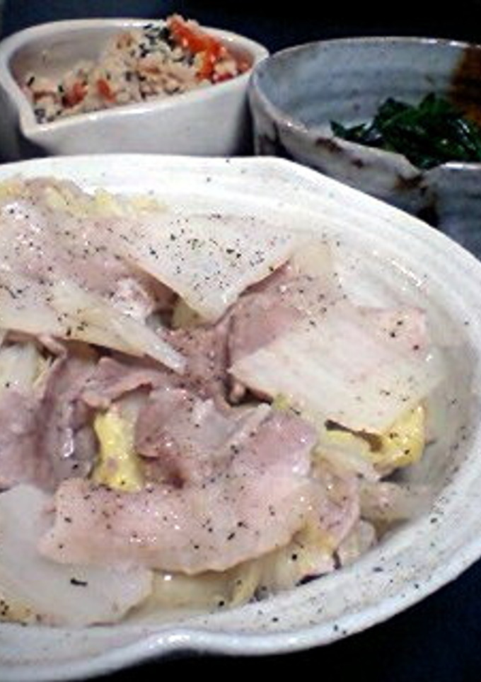簡単な白菜と豚肉の重ね煮-レシピのメイン写真