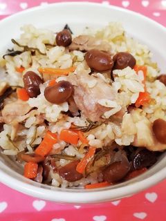 余った節分豆救済*大豆の炊き込みごはん♪-レシピのメイン写真