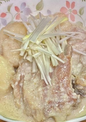 スペアリブと里芋の酒粕煮-レシピのメイン写真