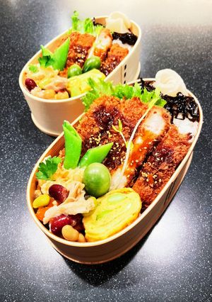 高校生弁当　豚カツ弁当-レシピのメイン写真