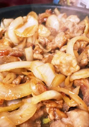 玉ねぎたっぷりぷりの生姜焼き-レシピのメイン写真
