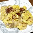 きくらげと豚バラの卵炒め