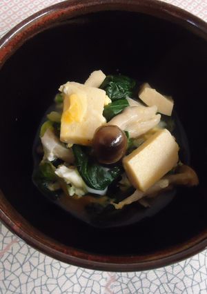 ほうれん草と高野豆腐の卵とじby草津市-レシピのメイン写真