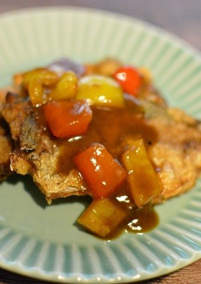 簡単給食 あじの唐揚げカレー風味-レシピのメイン写真