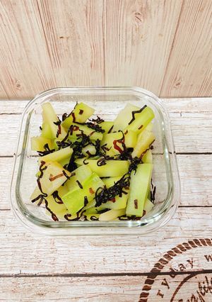 ブロッコリーの茎の塩昆布和え-レシピのメイン写真