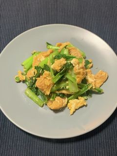 小松菜のたまご炒め-レシピのメイン写真