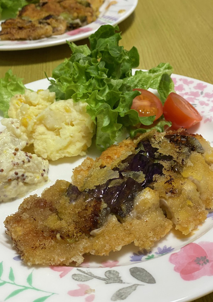 豚肉と茄子のはさみ揚げ-レシピのメイン写真