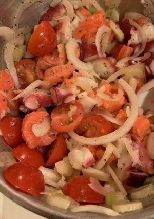 簡単　セビーチェ　魚介と野菜のマリネ-レシピのメイン写真