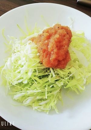 キャベツの千切りに人参ドレッシングぅ。-レシピのメイン写真