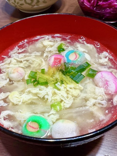手まり麩とかき卵のお吸い物-レシピのメイン写真