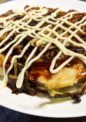 めっちゃ簡単☆パン粉でもちもちお好み焼き-レシピのメイン写真