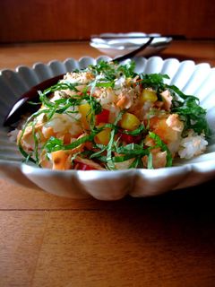 【簡単】鮭とカラーピーマンの混ぜご飯-レシピのメイン写真