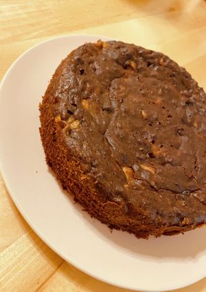 チョコプロテイン　チョコバナナケーキQC-レシピのメイン写真
