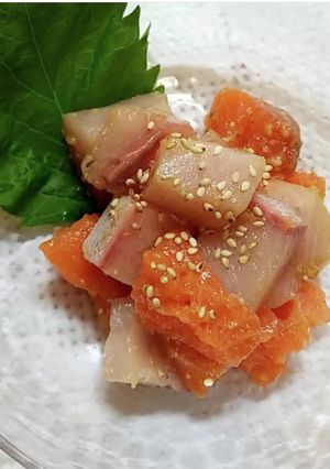 「柚子胡椒はじける」おさしみ和え！-レシピのメイン写真