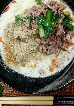 「胡麻たっぷり」やみつき辛口坦々麺！-レシピのメイン写真
