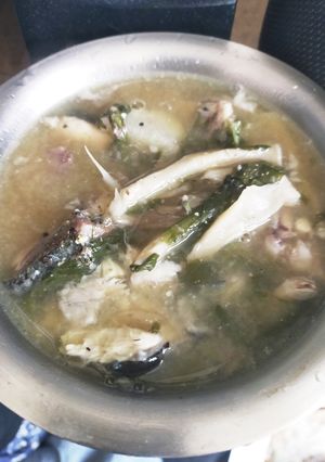 電気圧力鍋で骨まで食える魚のアラの味噌汁-レシピのメイン写真