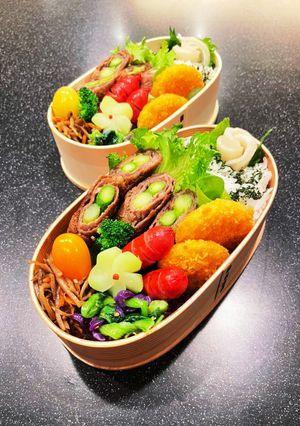 高校生弁当　アスパラの牛肉巻き弁当-レシピのメイン写真
