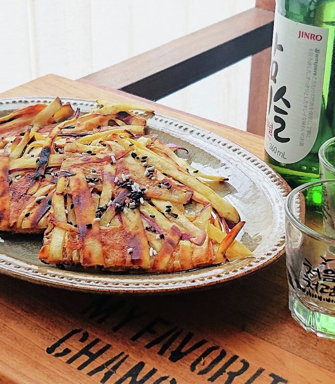 おうち居酒屋★さつま芋のカリカリ焼き-レシピのメイン写真