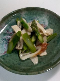アスパラのレンチンオリーブオイルあえ-レシピのメイン写真