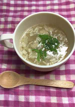山芋とエノキのトロトロスープ-レシピのメイン写真