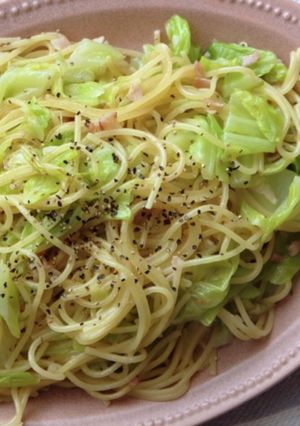 ワンパン！キャベツの和風ペペロンチーノ-レシピのメイン写真