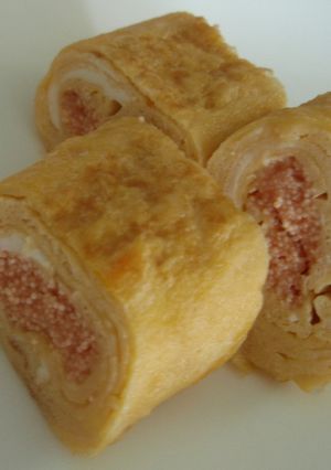 お弁当に！明太子in卵焼き-レシピのメイン写真