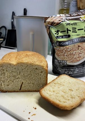 オートミール入り食パン♡卵牛乳スキム無-レシピのメイン写真