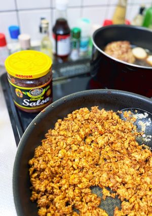 筋肉めし　鶏むねのタコミート-レシピのメイン写真