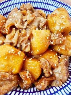 ホットクックで里芋と豚バラの照り煮-レシピのメイン写真